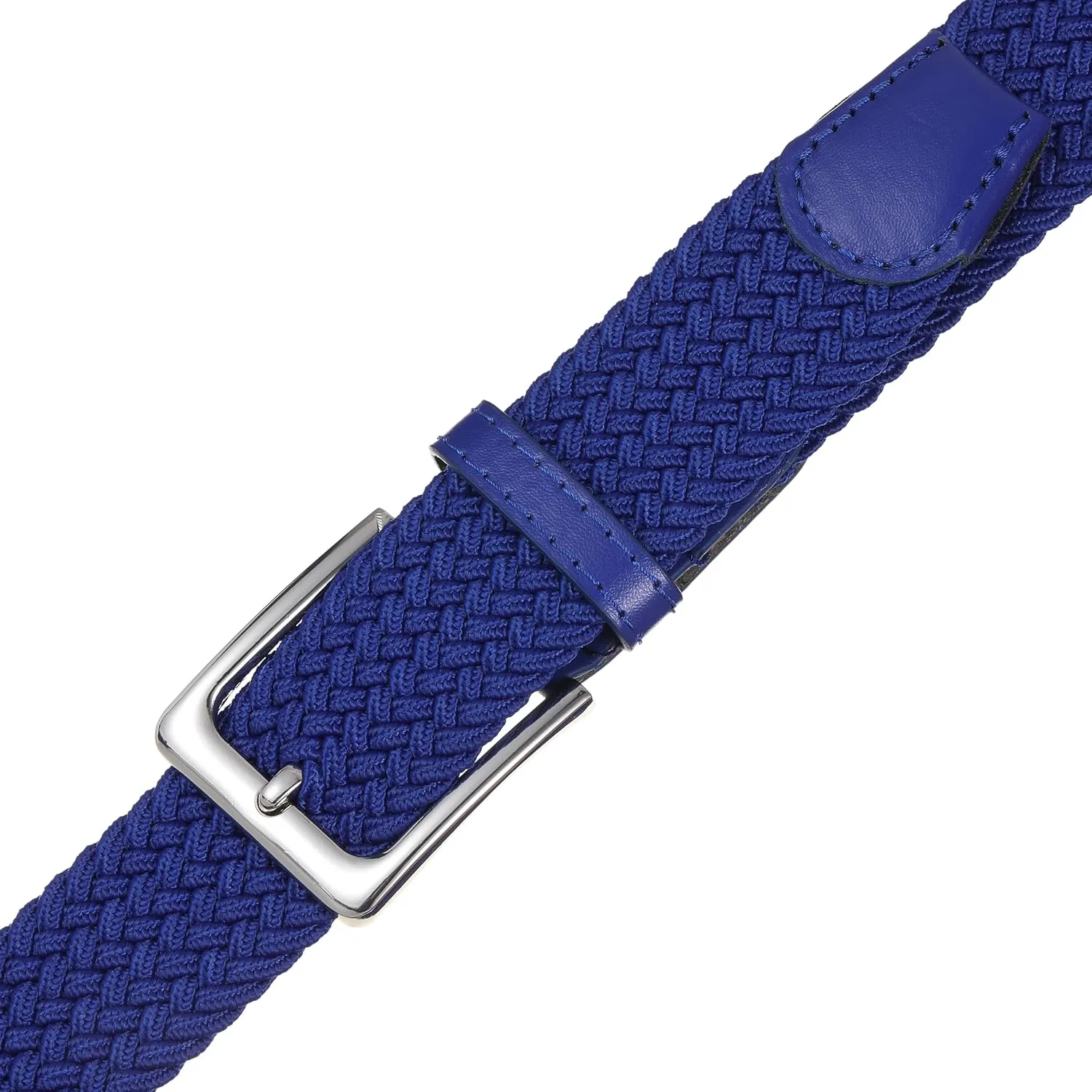 Elastic Braided Belt, 1 3/8", Woven Stretch Belt for Golf Casual Jeans Shorts Pants
