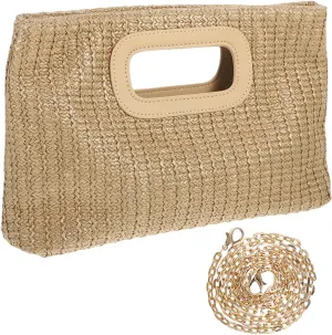 Elegant Women's Evening Crossbody Bag Saddle Purse Chain Hand Purse for Travel
