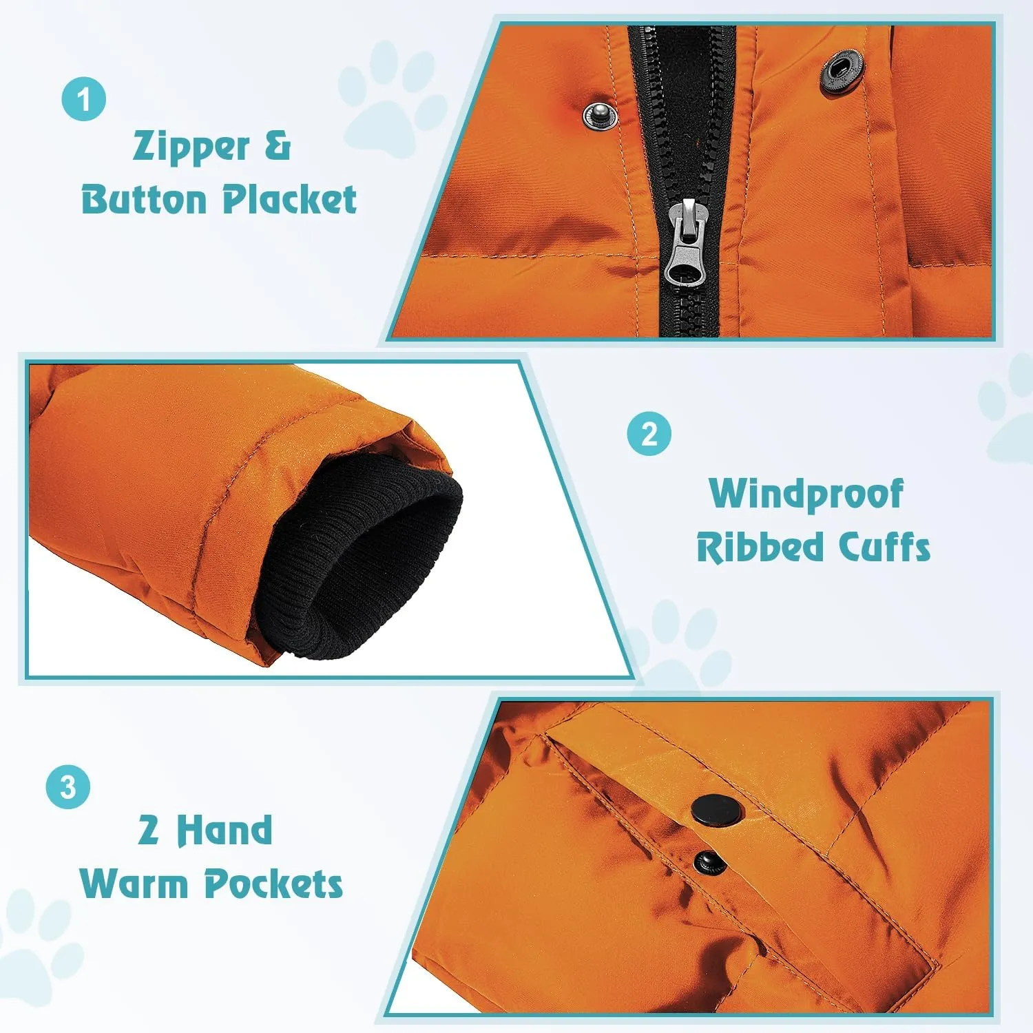 FARVALUE Boys Water Resistant Winter Coat Warm Quilted Puffer Jacket Hooded Parka Thicken Down Jacket for Boys
