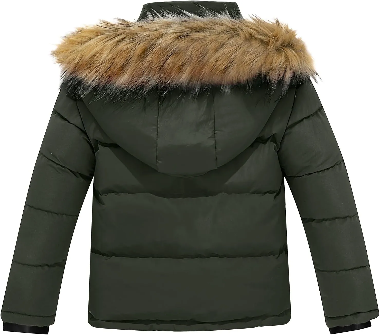 FARVALUE Boys Water Resistant Winter Coat Warm Quilted Puffer Jacket Hooded Parka Thicken Down Jacket for Boys