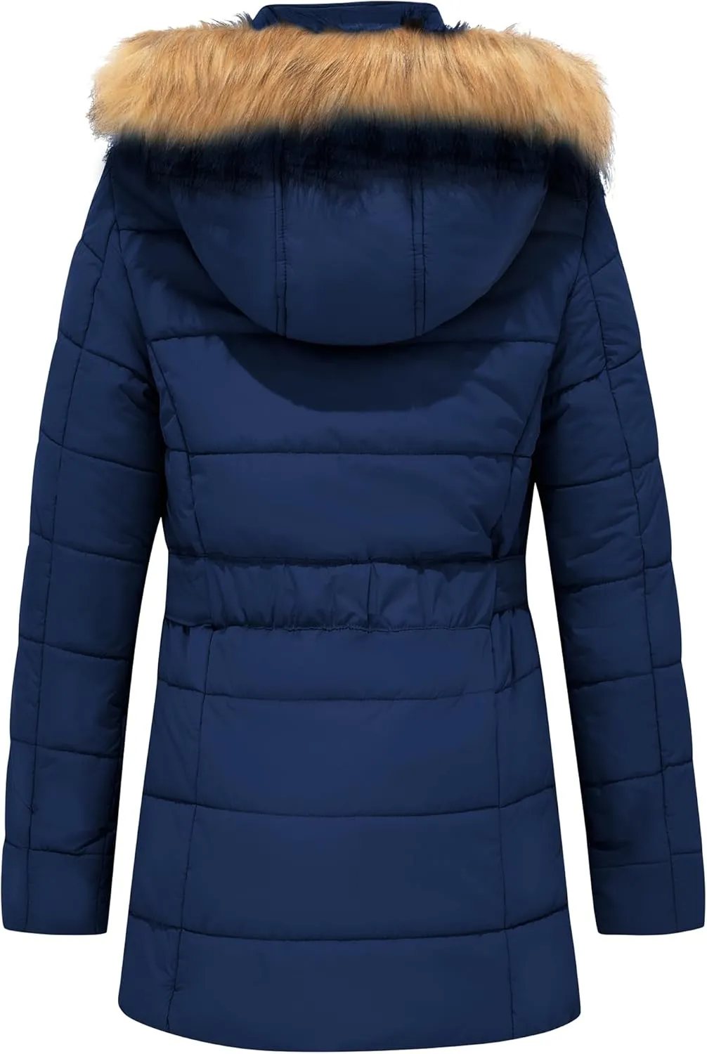 FARVALUE Womens Water Resistant Winter Coat Thicken Puffer Jacket Warm Quilted Parka Padded Windbreaker with Removable Hood