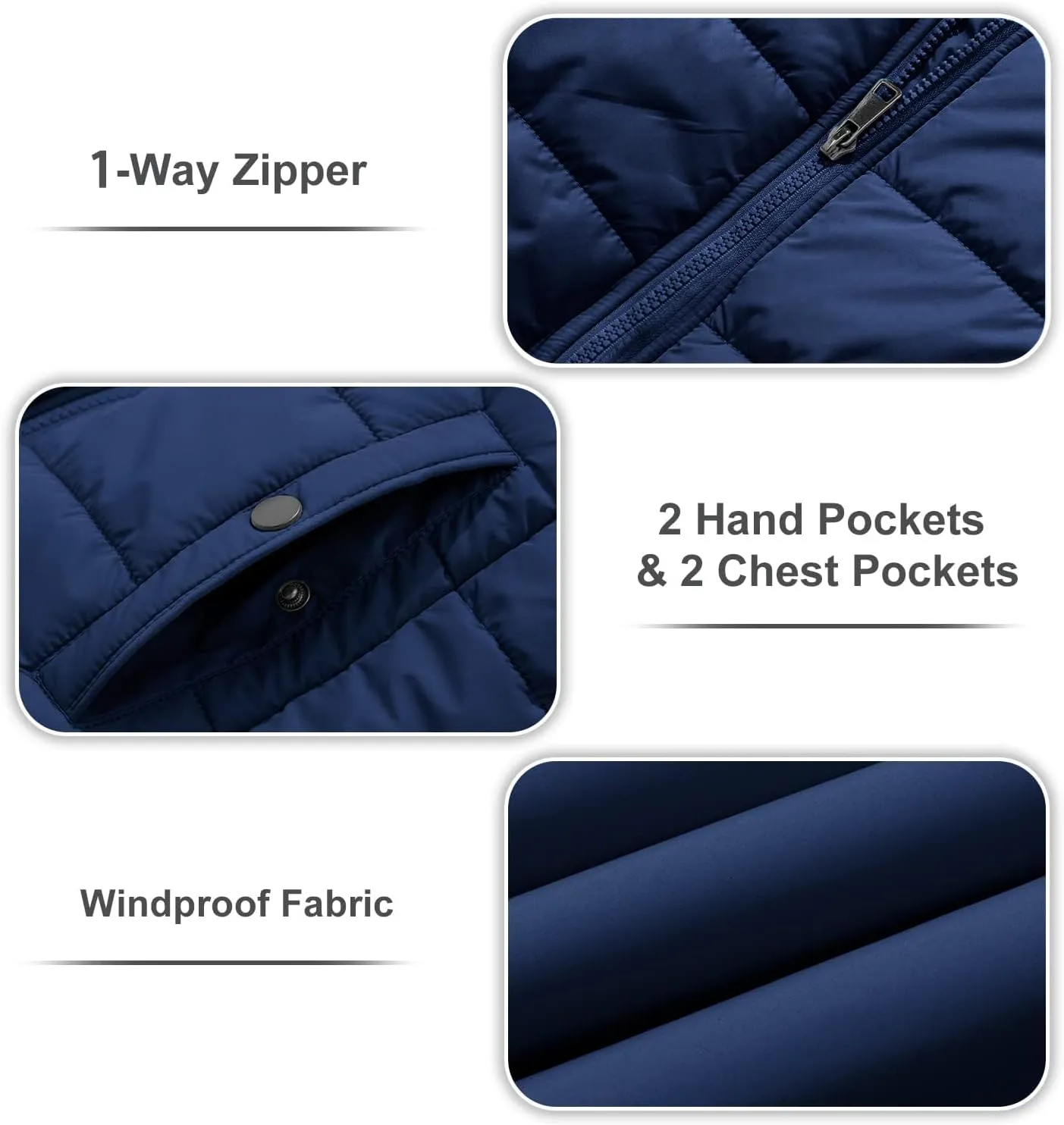 FARVALUE Womens Water Resistant Winter Coat Thicken Puffer Jacket Warm Quilted Parka Padded Windbreaker with Removable Hood
