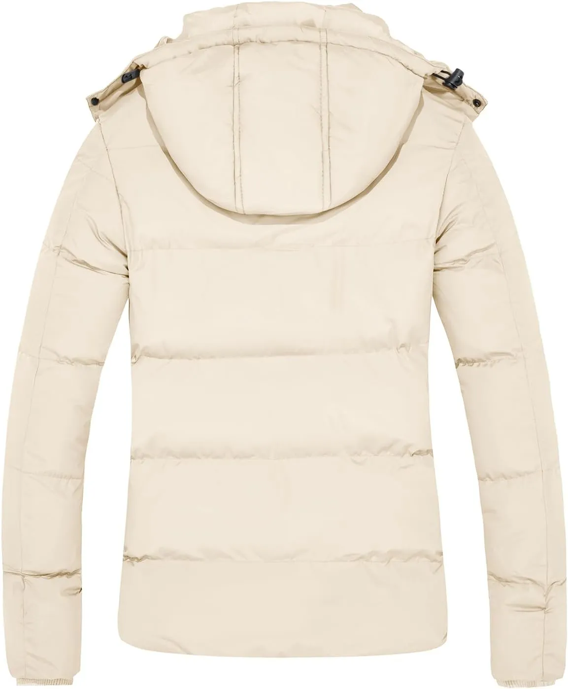 FARVALUE Women's Winter Coat Thicken Puffer Jacket Warm Bubble Coat with Removable Hood