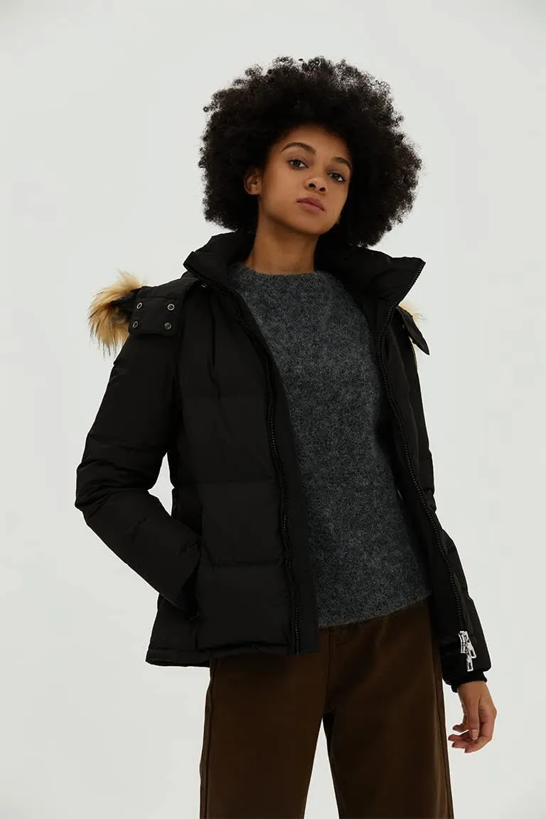Fitouch Valerie Women's Down Coat Jacket| With Detachable Hood | 700  Fill Power