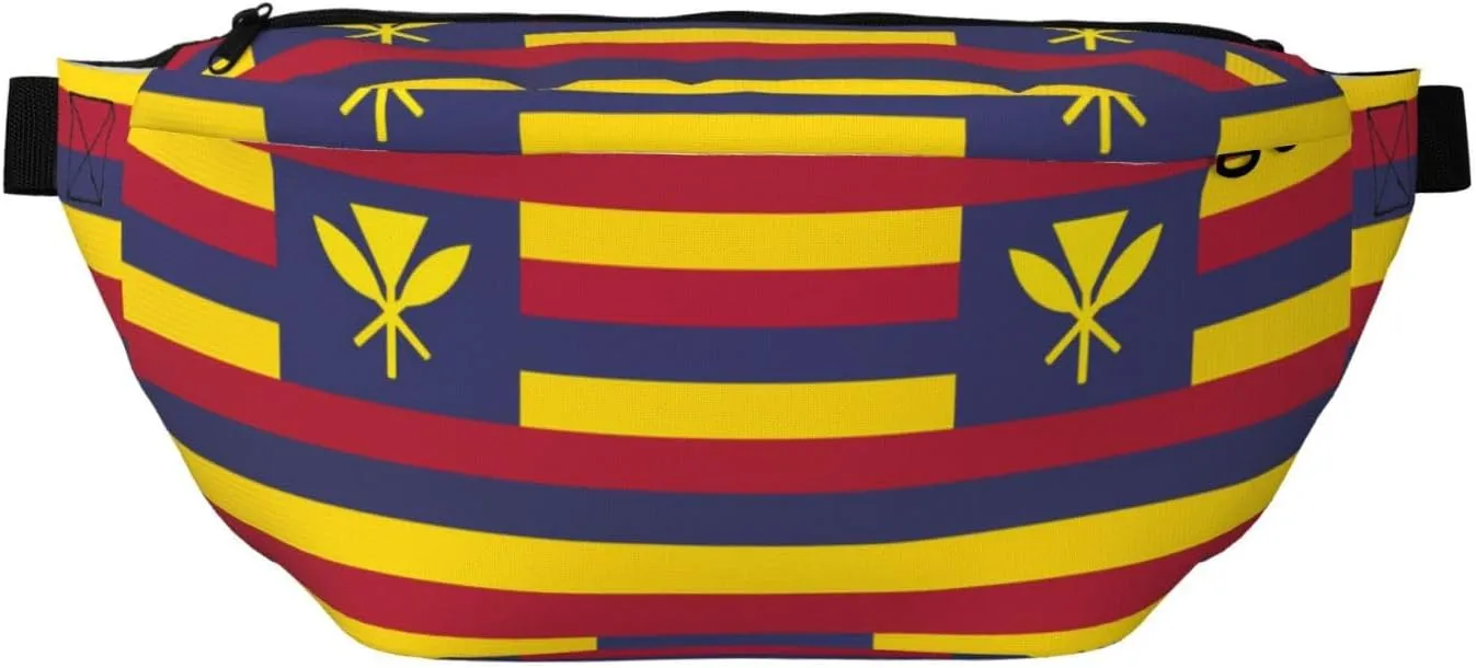 Flag Of The Kingdom Of Hawaii Stylish Crossbody Waist Pack - Versatile And Compact Travel Pouch For Hands-Free Storage