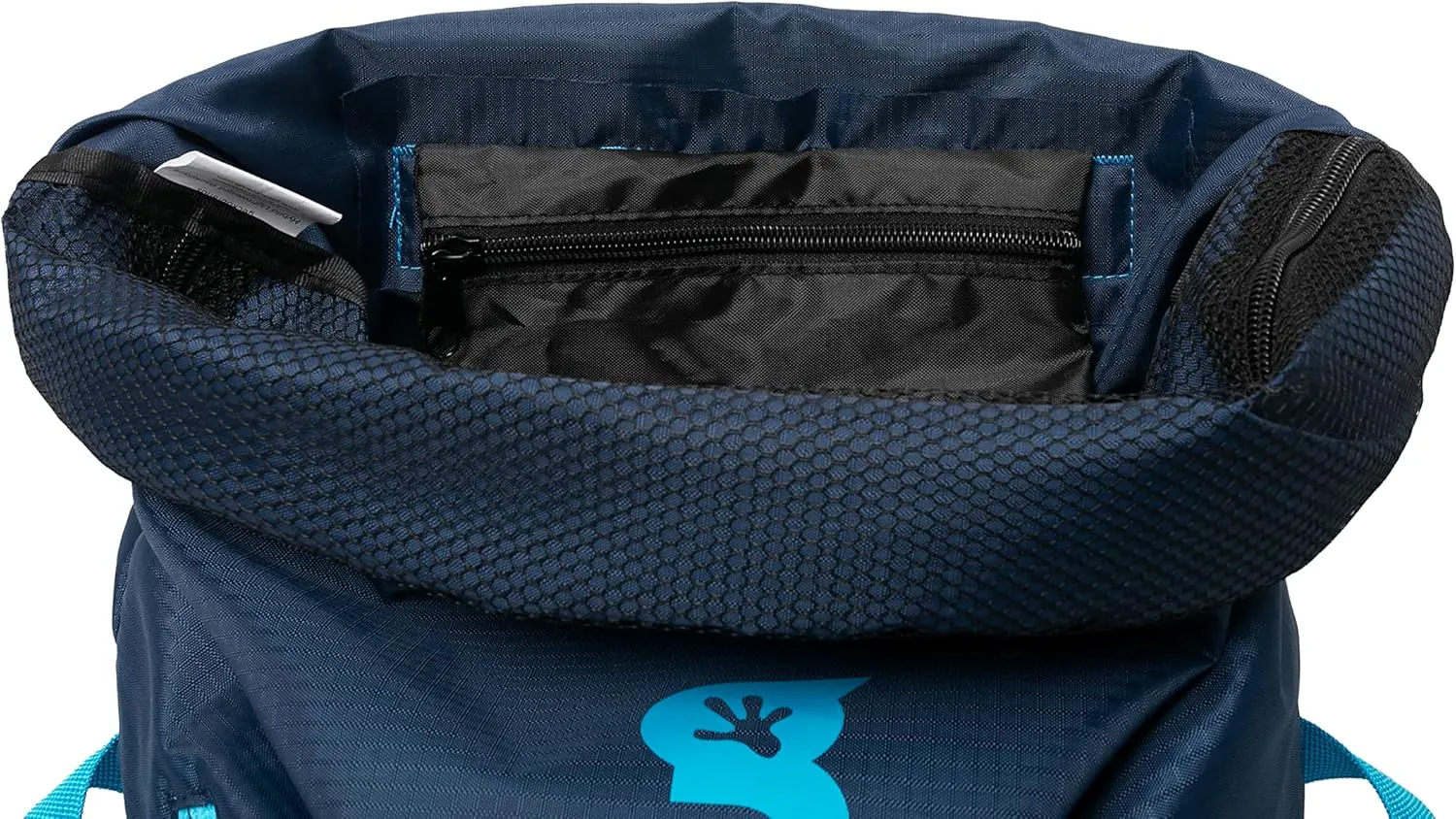 geckobrands Hybrid Lightweight Backpack - Gym, Hiking, and Travel Bag with Front Zipper Pocket, Durable and Versatile (Navy/Blue)