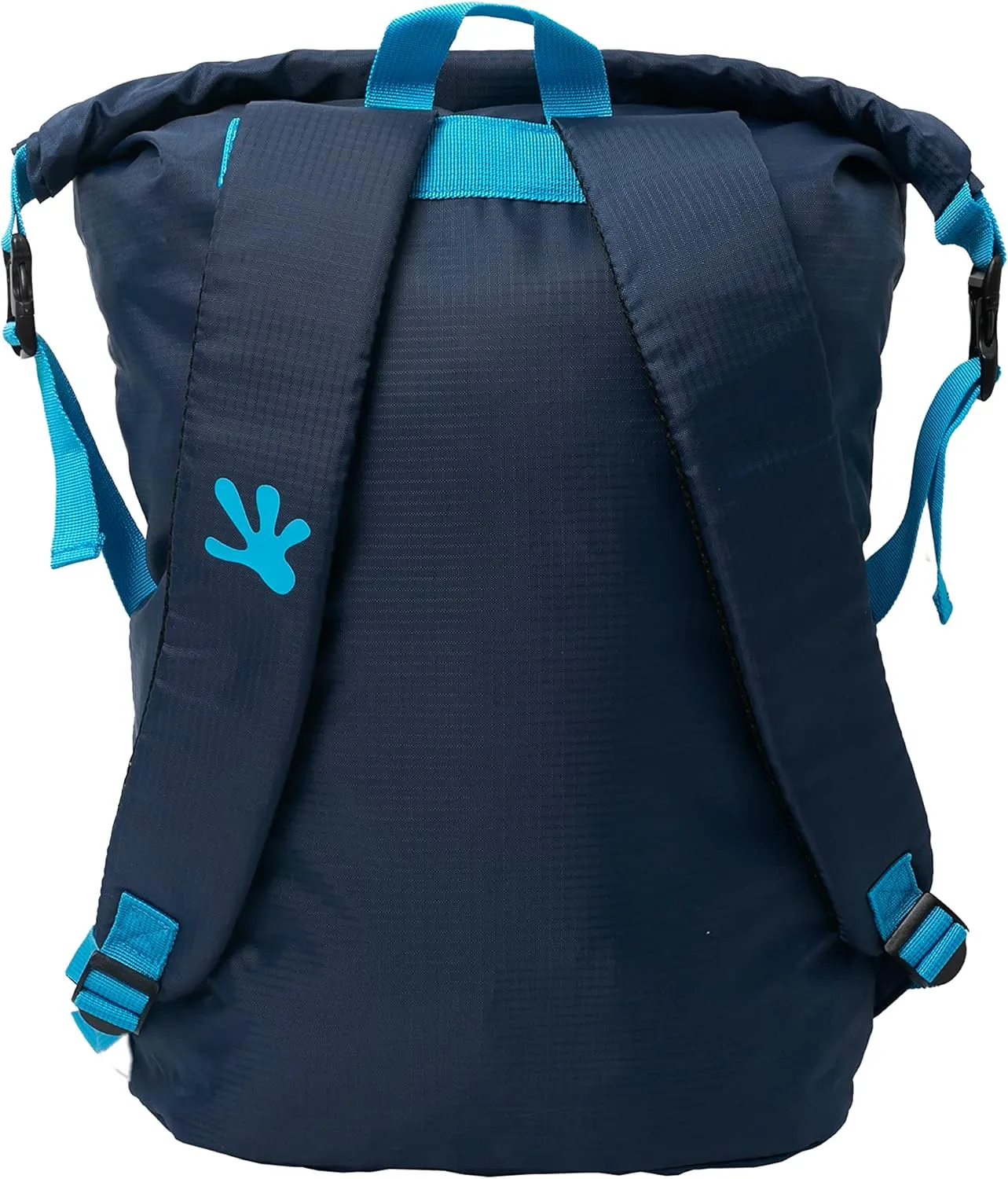geckobrands Hybrid Lightweight Backpack - Gym, Hiking, and Travel Bag with Front Zipper Pocket, Durable and Versatile (Navy/Blue)