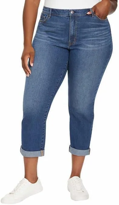 Gloria Vanderbilt Ladies' Cuffed Boyfriend Jeans