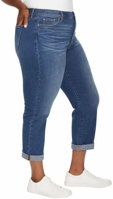 Gloria Vanderbilt Ladies' Cuffed Boyfriend Jeans