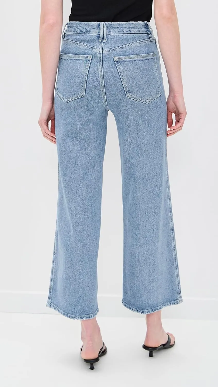 Good American Women's Soft Tech Good Skate Crop Jeans