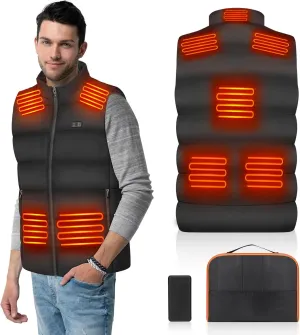 Heated Vest for Men Women with 16000mAh Battery Pack Included,Men's Lightweight Rechargeable Heating Jacket