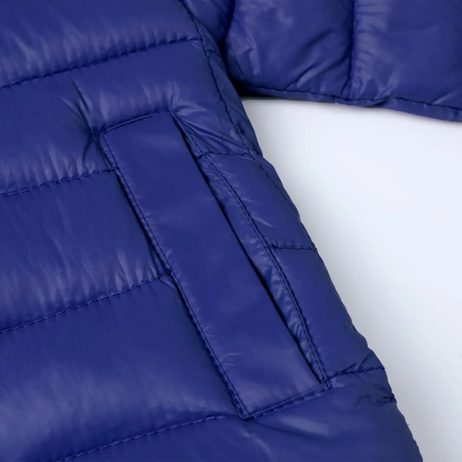 HILEELANG Kids Boy Girl Puffer Jacket Coat Hood Mid Length Light Weight Warm Insulated Padded Classic Solid Winter Outwear