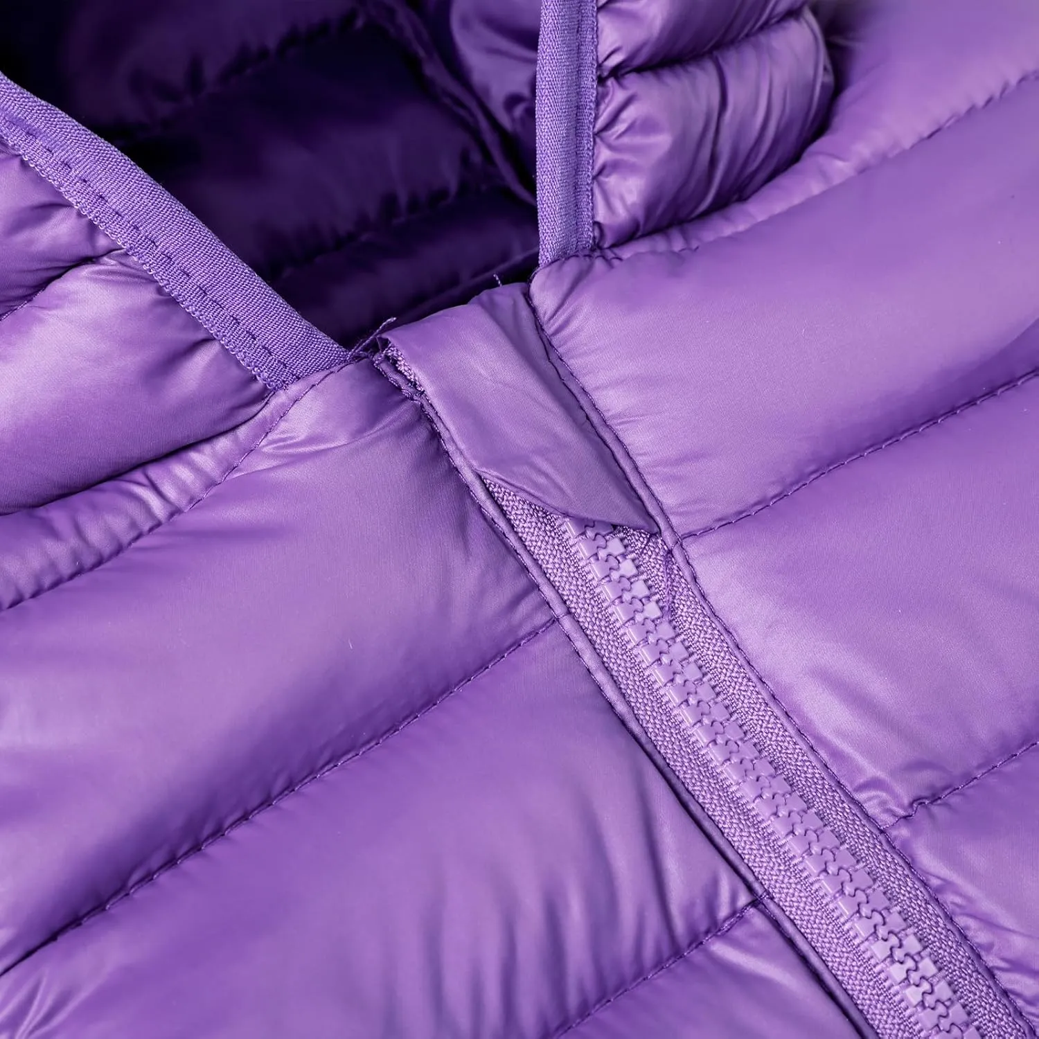 HILEELANG Kids Boy Girl Puffer Jacket Coat Hood Mid Length Light Weight Warm Insulated Padded Classic Solid Winter Outwear