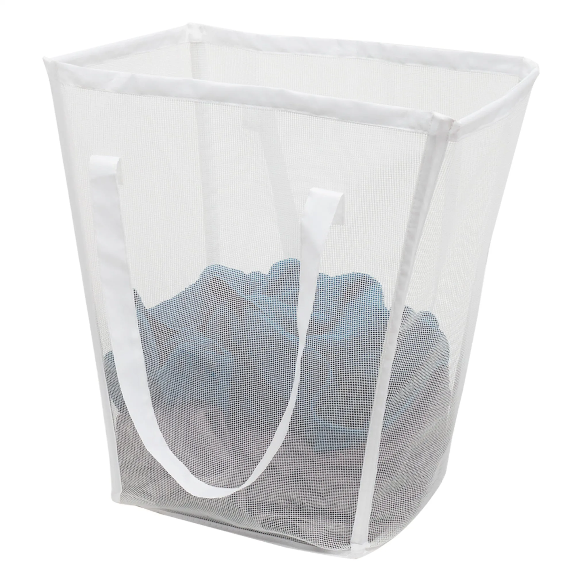 Home Basics Tapered Mesh Laundry Hamper with Handles