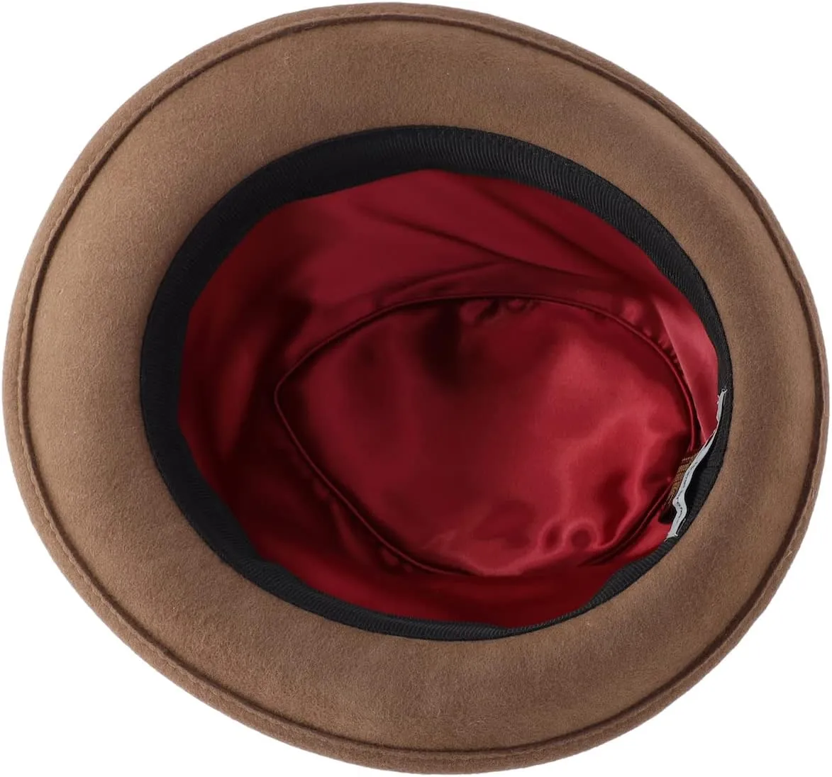 Home Prefer Men's Wool Felt Winter Hat Short Brim Fedora Hat