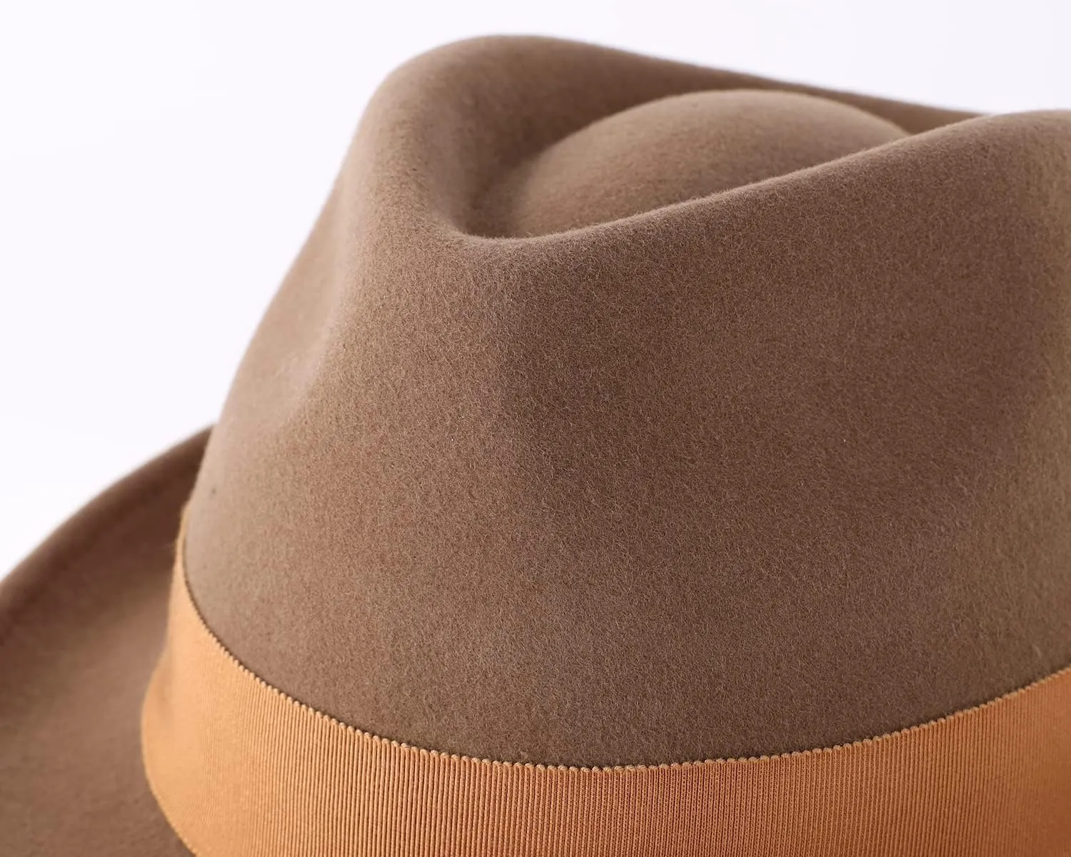 Home Prefer Men's Wool Felt Winter Hat Short Brim Fedora Hat