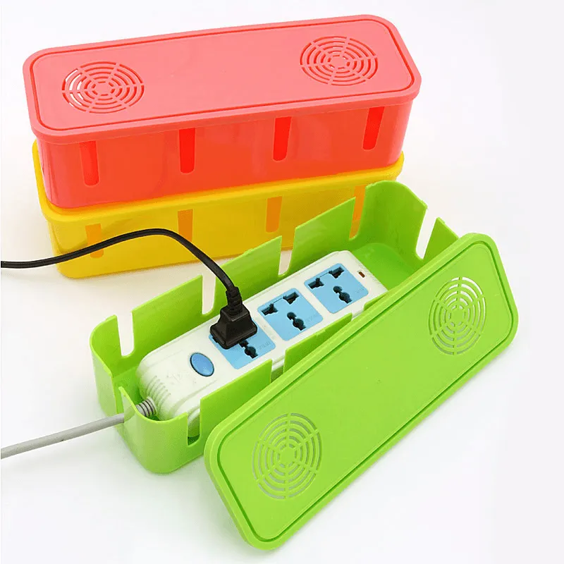 Honana HN-B60 Colorful Cable Storage Box Large Household Wire Organizer Power Strip Cover