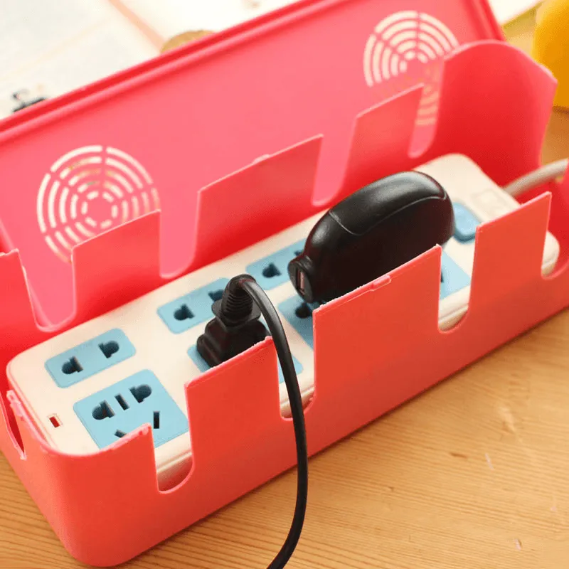 Honana HN-B60 Colorful Cable Storage Box Large Household Wire Organizer Power Strip Cover