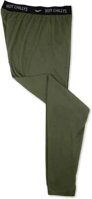 Hot Chillys Men's Bi-Ply Bottom Midweight Relaxed Fit Base Layer -Versatile UPF 30 Cold Weather Warm Thermal Base Layer Pants