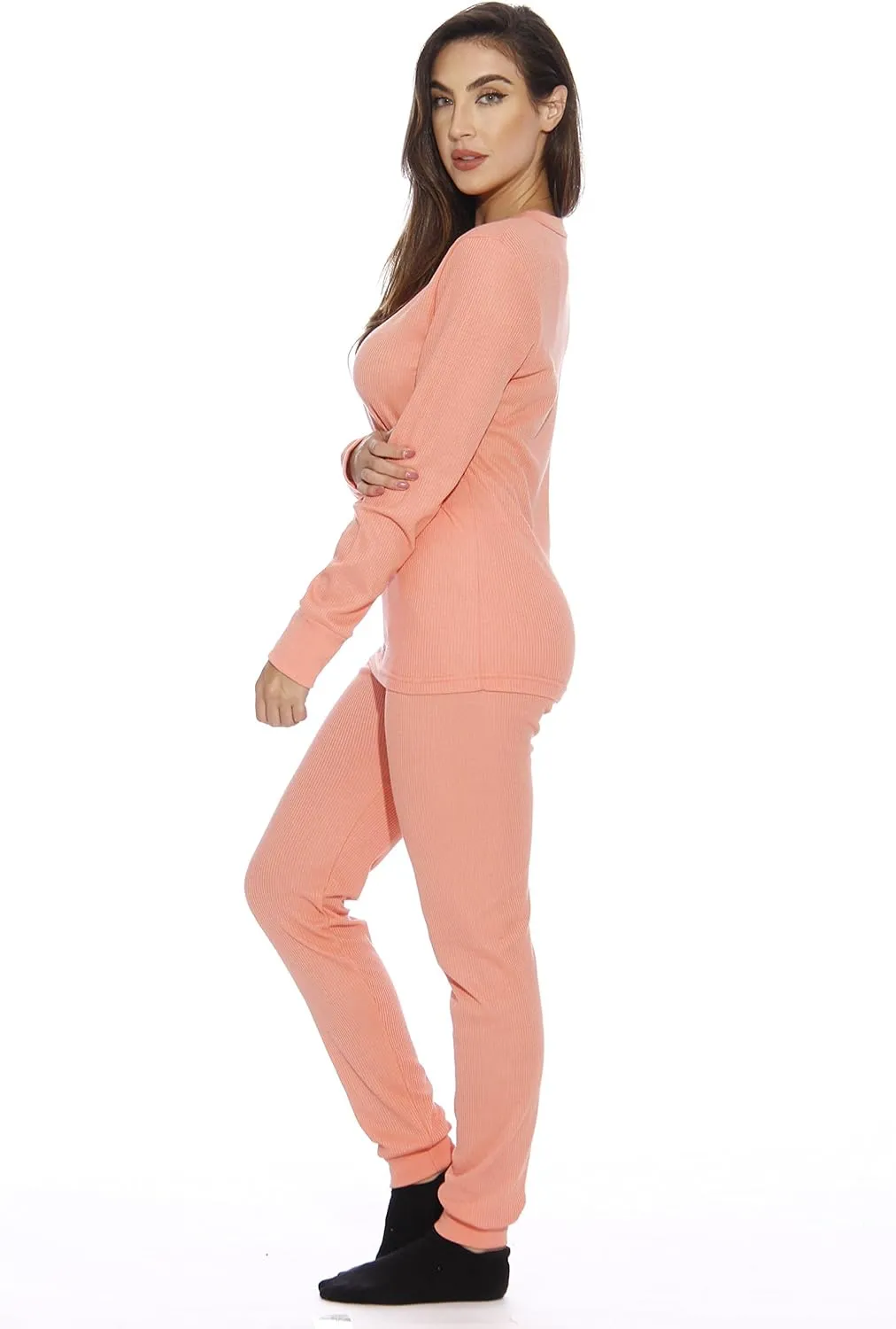 Just Love Women's Thermal Underwear Pajamas Set