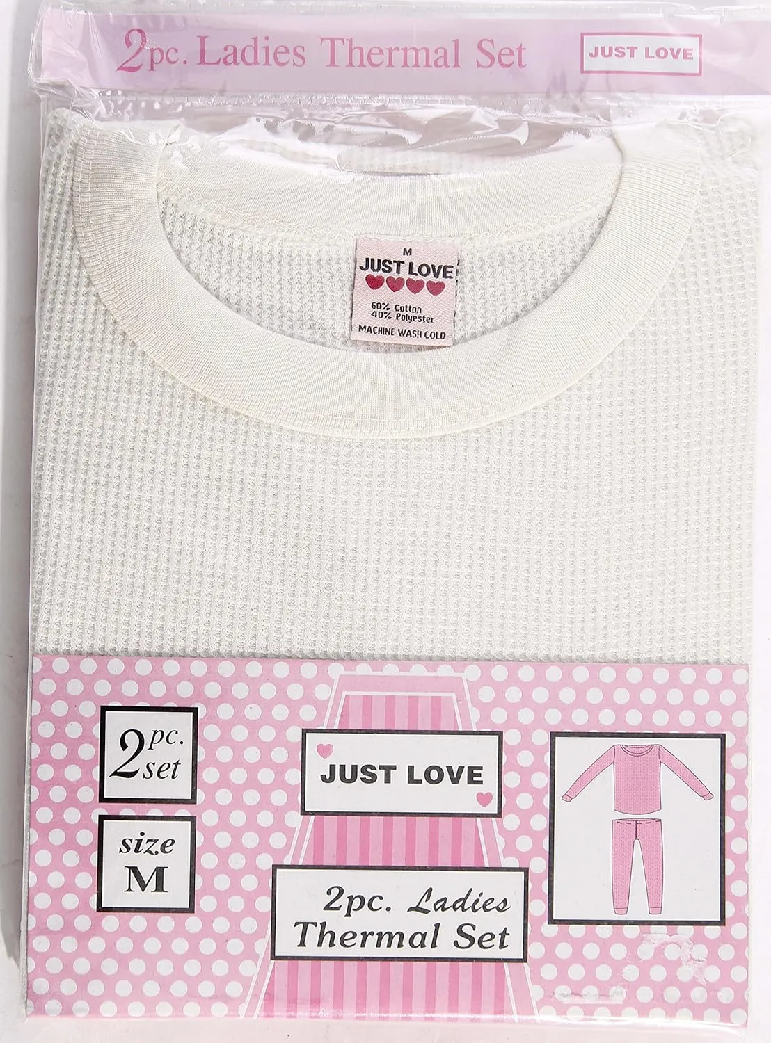 Just Love Women's Thermal Underwear Pajamas Set