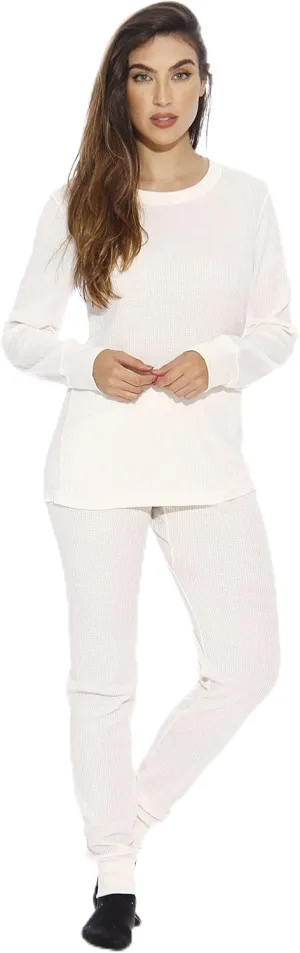 Just Love Women's Thermal Underwear Pajamas Set