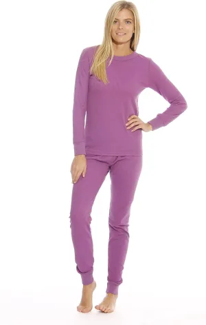 Just Love Women's Thermal Underwear Pajamas Set