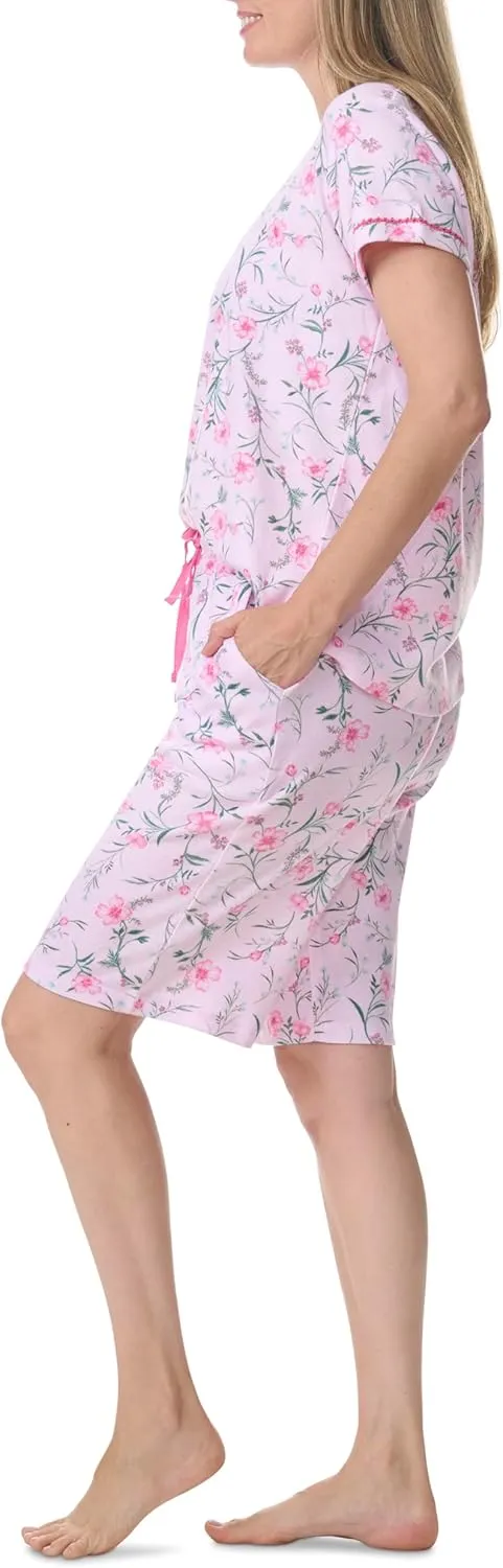 Karen Neuburger Women's Sleeve Bermuda Short Pajama Set