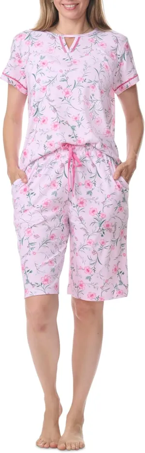 Karen Neuburger Women's Sleeve Bermuda Short Pajama Set