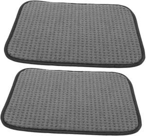 KICHOUSE Convenient Bowling Ball Cleaning 2pcs Anti-Slip Bowling Mats Soft Cleaning Pads for Excellent Ball Performance
