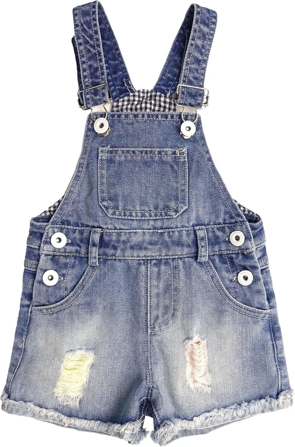 KIDSCOOL SPACE Baby Girls Denim Shorts,Toddler Little Boys Soft Jeans Summer Shortalls