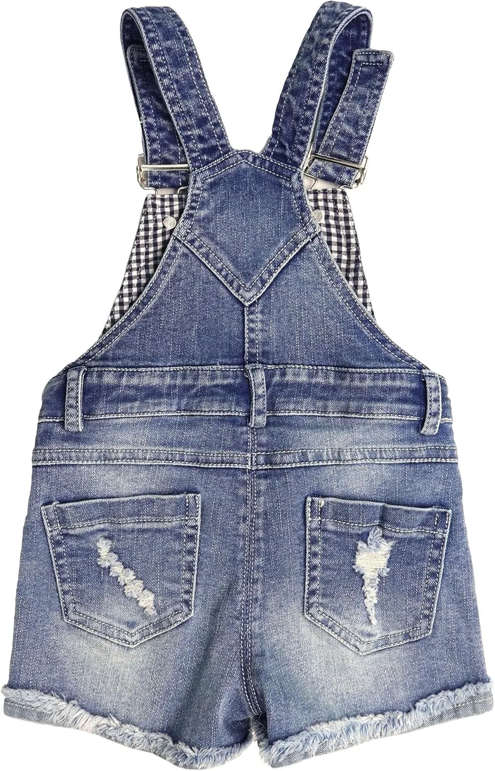 KIDSCOOL SPACE Baby Girls Denim Shorts,Toddler Little Boys Soft Jeans Summer Shortalls