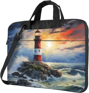 Laptop Bag Marine Rustic Wooden Sea Starfish Laptop Tote Bag Women Men Laptop Sleeve Case Lightweight Briefcase