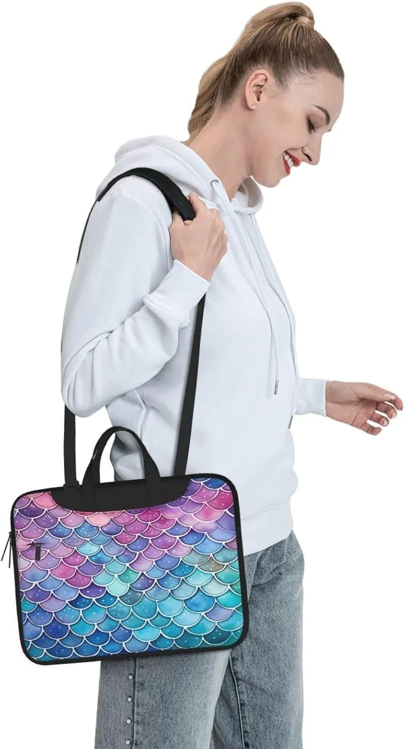 Laptop Bag Marine Rustic Wooden Sea Starfish Laptop Tote Bag Women Men Laptop Sleeve Case Lightweight Briefcase
