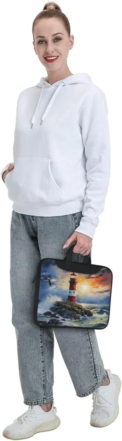 Laptop Bag Marine Rustic Wooden Sea Starfish Laptop Tote Bag Women Men Laptop Sleeve Case Lightweight Briefcase