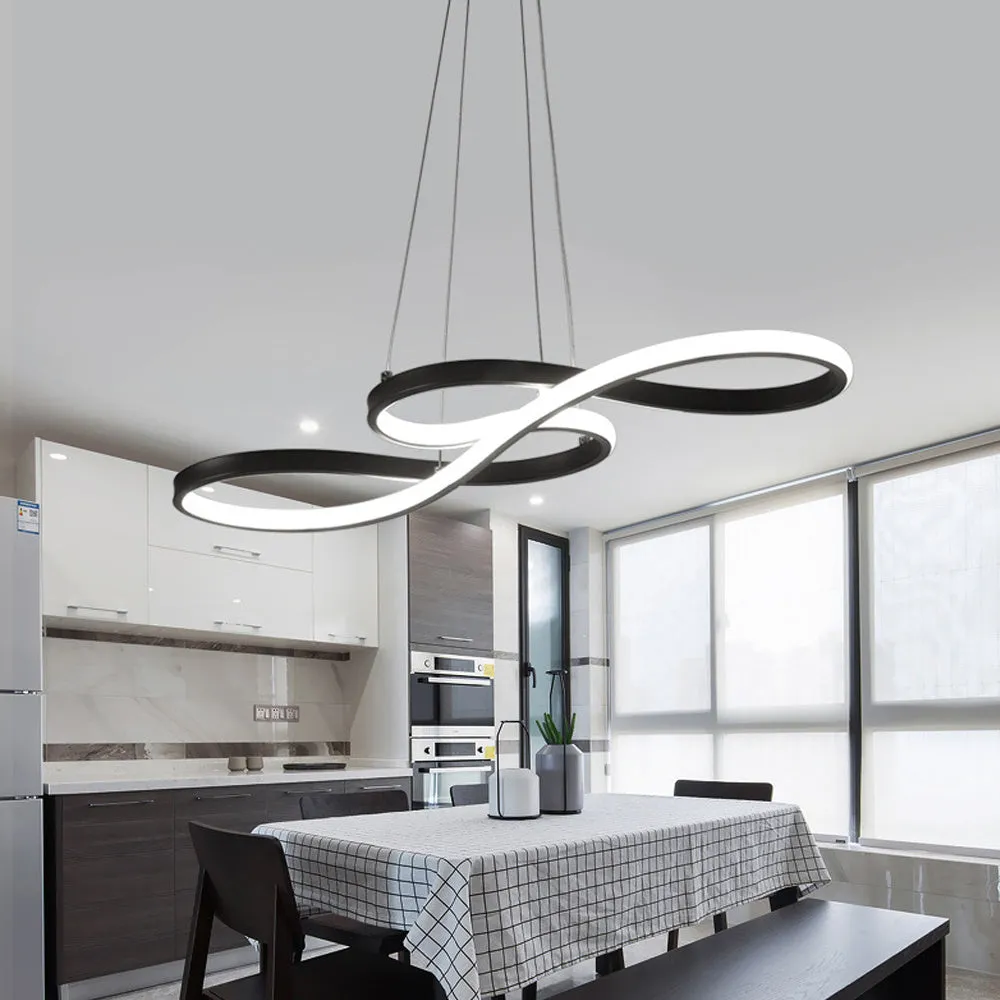 Led Dining Room Chandelier Simple And Modern Furnishings Chandelier Creative Personalized Fashion Living Room Chandelier Artistic Lamp