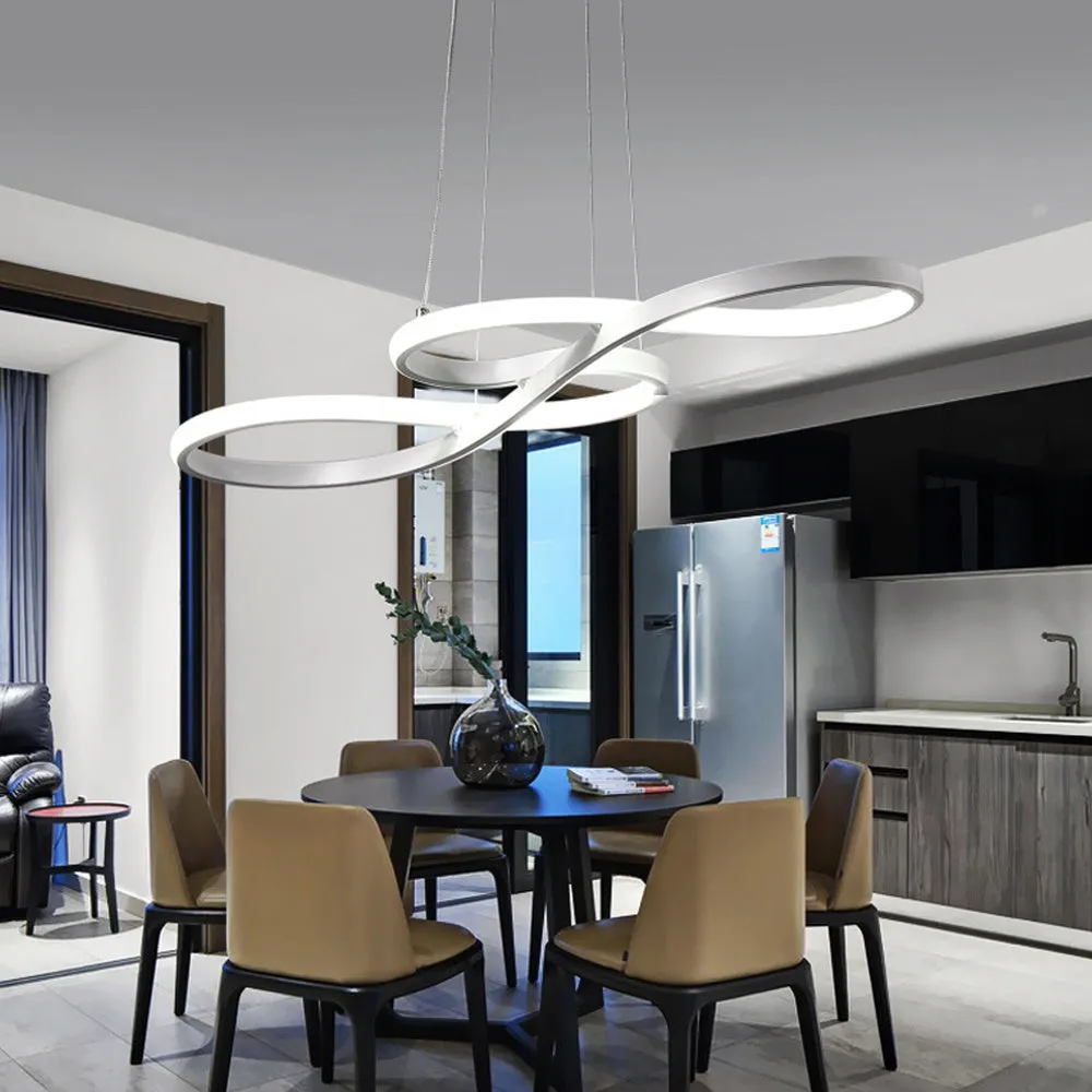 Led Dining Room Chandelier Simple And Modern Furnishings Chandelier Creative Personalized Fashion Living Room Chandelier Artistic Lamp