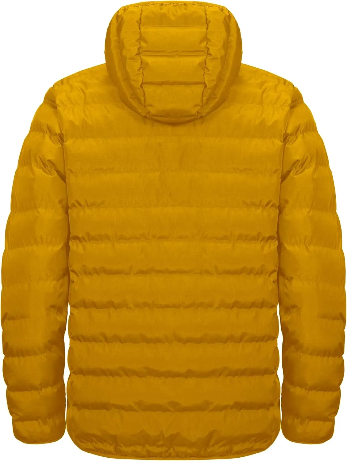 Little Donkey Andy Men's Warm Waterproof Puffer Jacket Hooded Windproof Winter Coat with Recycled Insulation