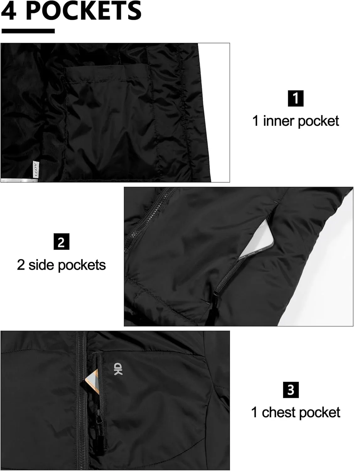 Little Donkey Andy Women's Puffer Jacket Lightweight Windproof Warm for Hiking Travel Ski with Recycled Insulation
