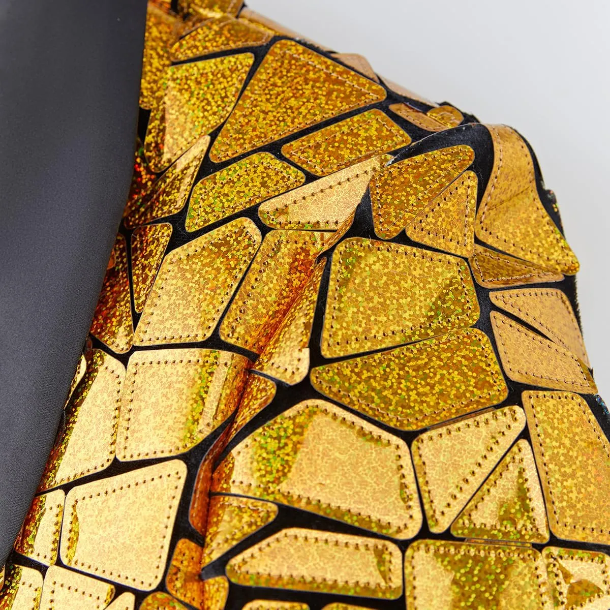Make a Bold Statement with Our Men's Sequin Blazer - Perfect for Weddings, Parties