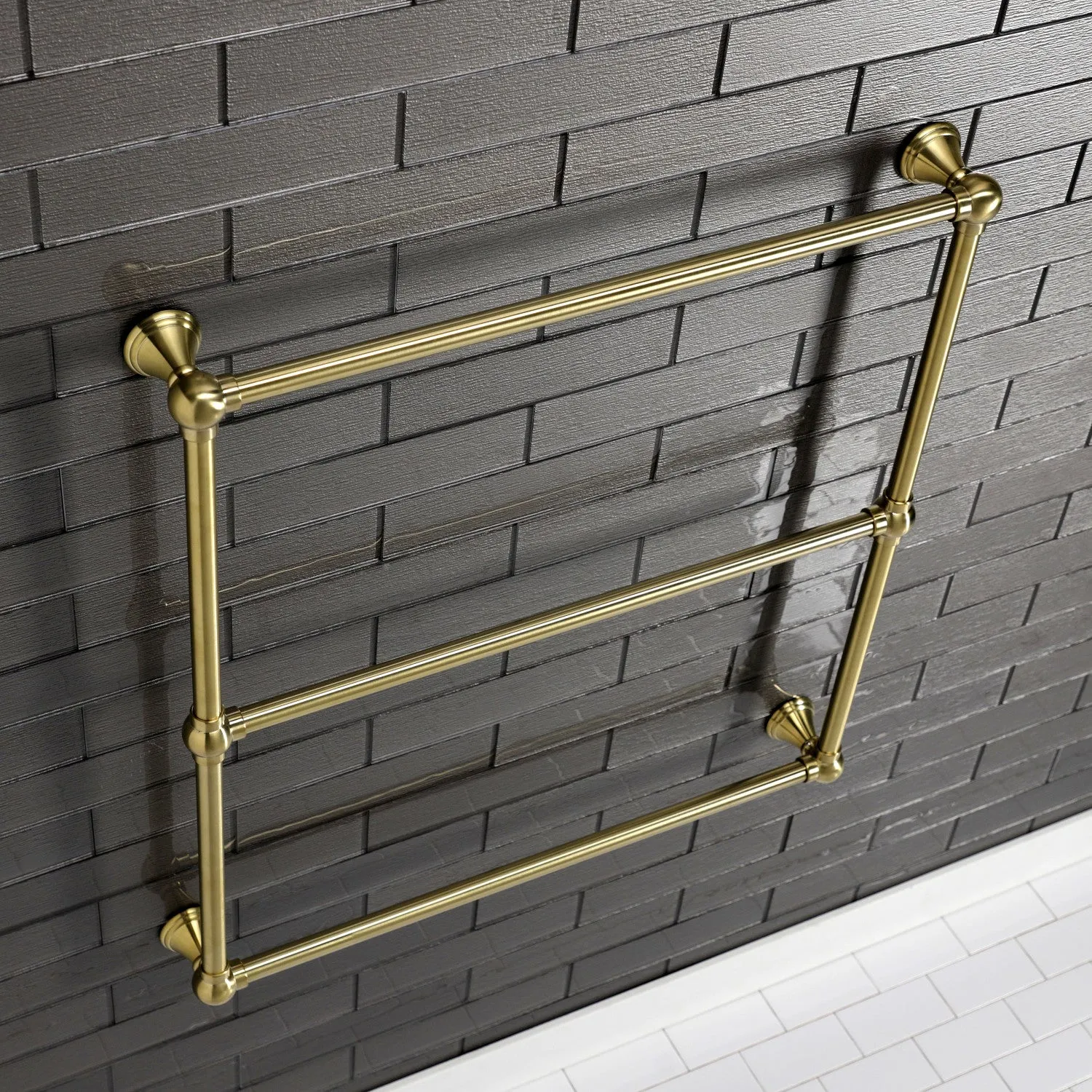 Maximilien 30-Inch Wall Mount 3-Bar Towel Rack