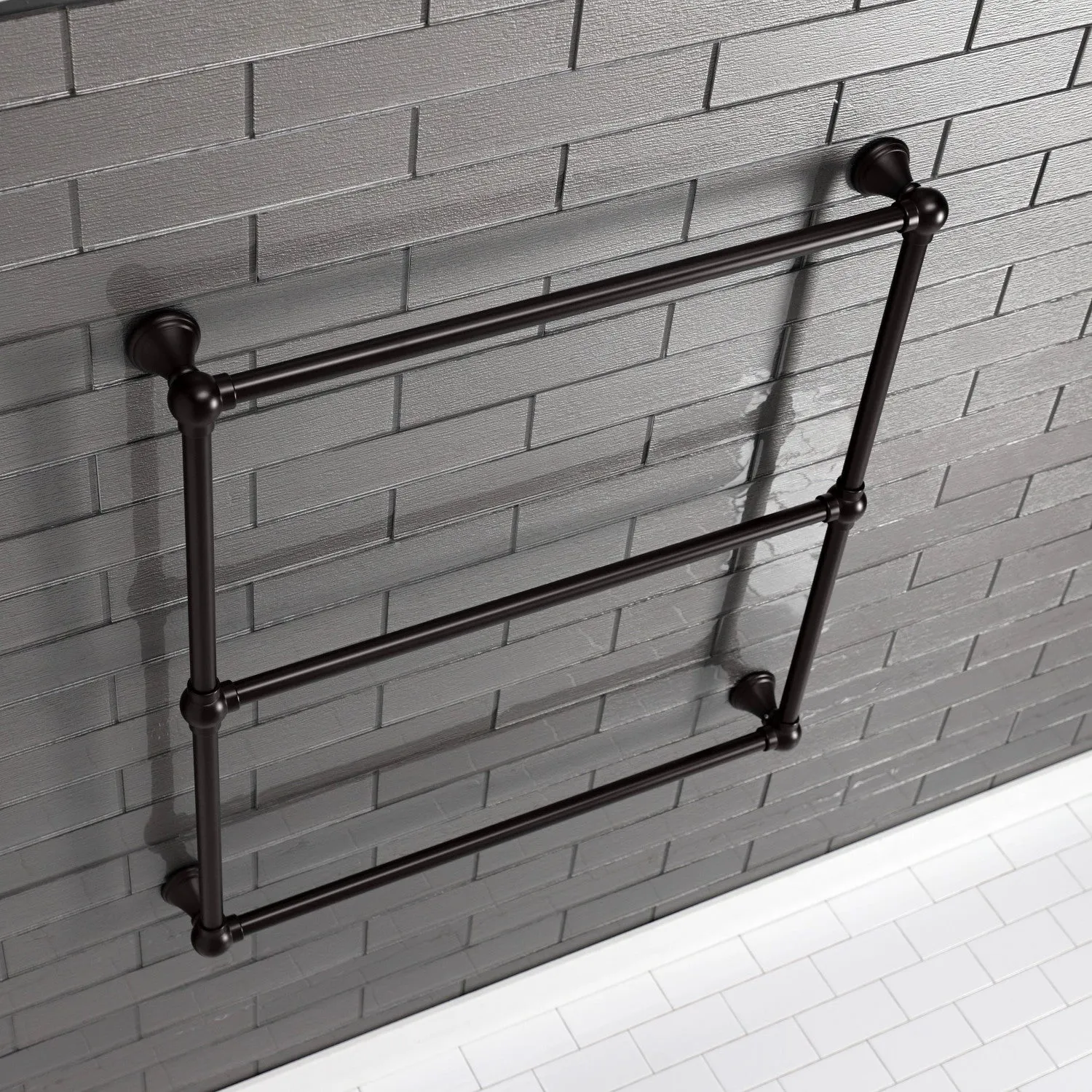 Maximilien 30-Inch Wall Mount 3-Bar Towel Rack