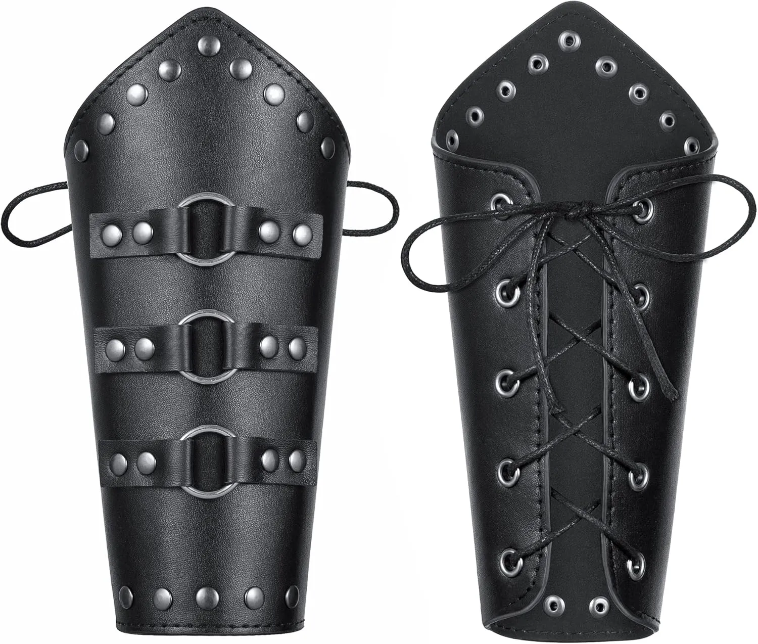 Medieval Knight PU Leather Corset Belt Shawl Men Renaissance Half Shoulder Cape Scarf Buckle Bracers Retro Accessories