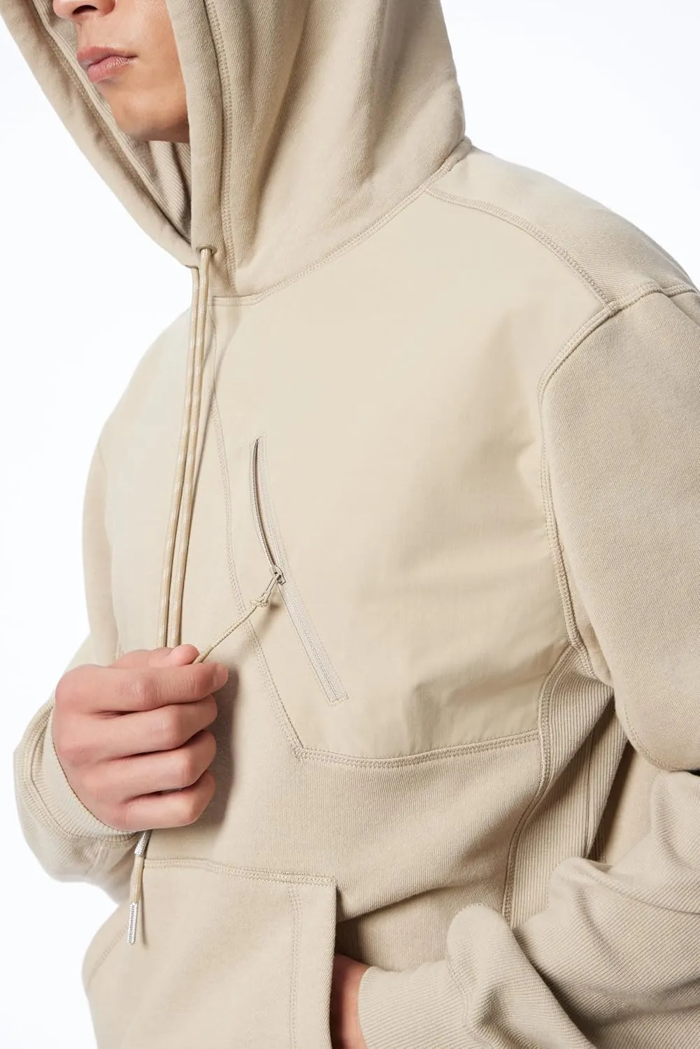Men's Nova Drawstring Hoodie Pullover with Ribbed Cuffs and Waist Standard