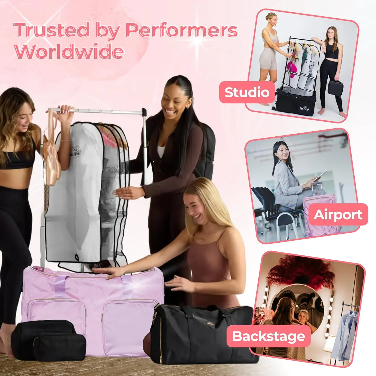 Multi Purpose Mini Performance Bag - Your Ideal Companion for Dance, Pageantry, Skating, Cheer, and Travel Adventures - Midnight Blue