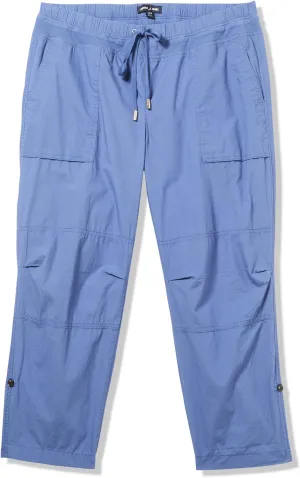 Nautica Women's Cotton Poplin Caspian Utility Pant