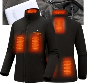 NEW VIEW Women Heated Jacket with 10000mAh Battery Pack,Electric Heated Coat Rechargeable for Winter Outdoors,Hunting,Fishing