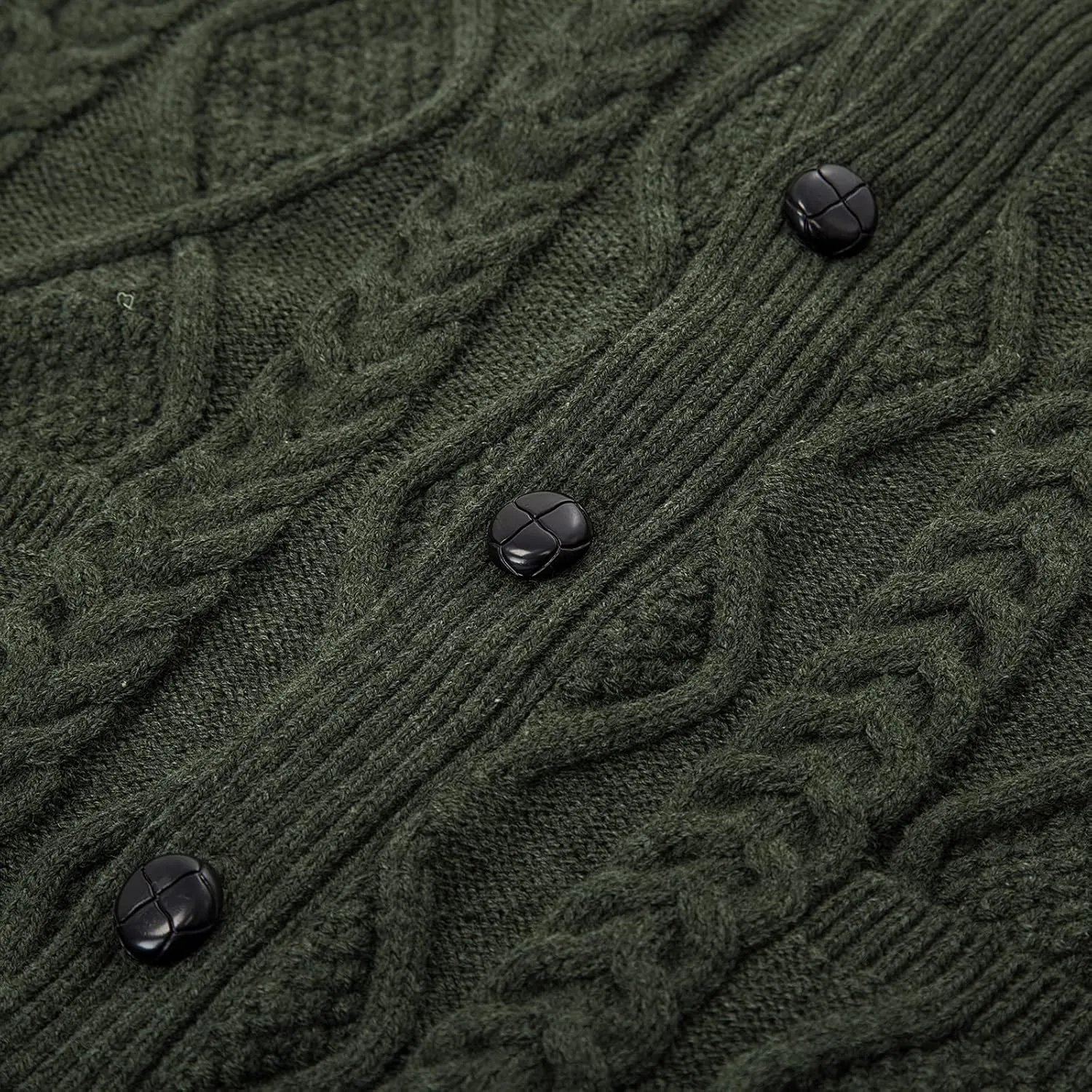 PJ PAUL JONES Men's Sweater Vest V-Neck Sleeveless Cable Knitted Cardigan Vest
