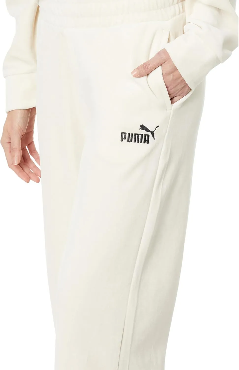 PUMA Women's Velour Straight Leg Sweatpants