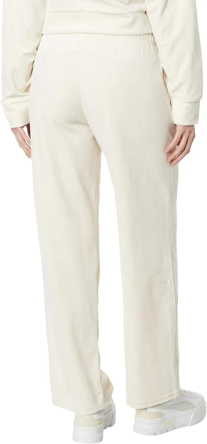 PUMA Women's Velour Straight Leg Sweatpants
